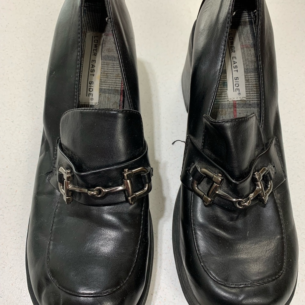 Vintage Lower East Side Heels Women Chunky Lug Sole Platform Whimsigoth Shoes